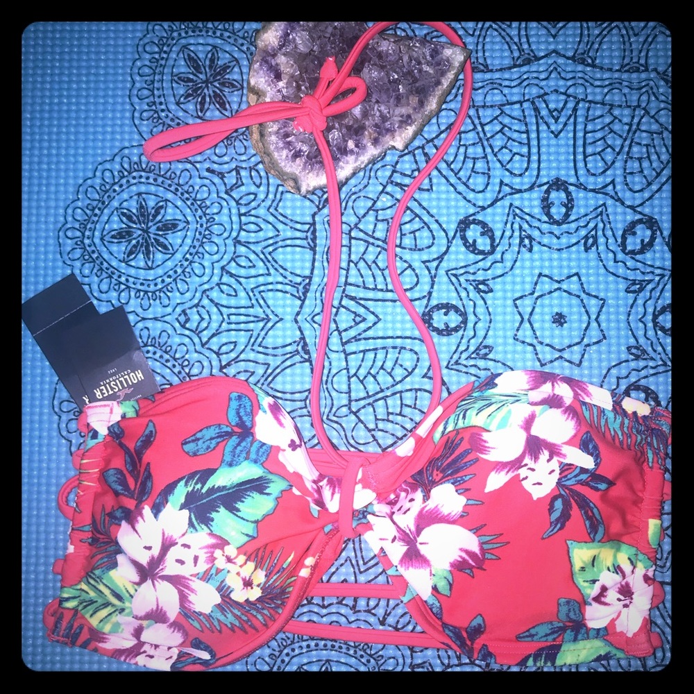 🦋 HOLLISTER TOP bathing suit ❤️🔥size L  NWT